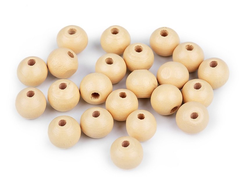 Dřevěné korálky Ø10 mm