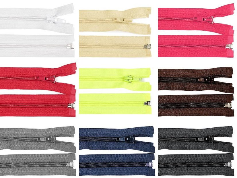 Spirálový zip šíře 5 mm délka 60 cm bundový POL