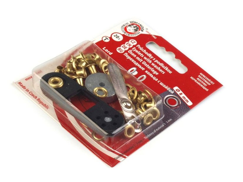Průchodky s podložkou vnitřní Ø4 mm / vnější Ø8 mm