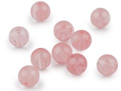 Třešňový křemen syntetický, minerální korálky Ø8 mm