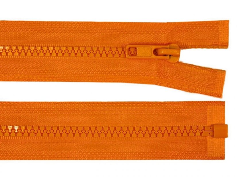 Kostěný zip šíře 5 mm délka 65 cm bundový