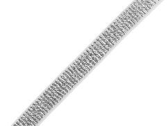 Pruženka brokátová / ramínková šíře 10 mm s lurexem