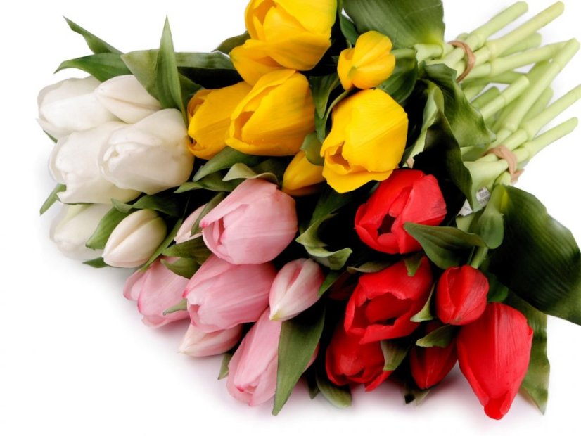 Umělá kytice tulipán