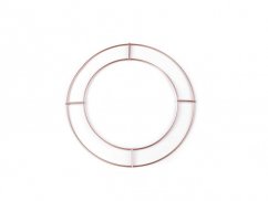 Dvojitý kovový kruh na lapač snů / k dekorování Ø15 a 20 cm