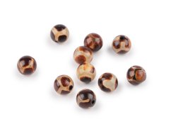 Achát Dzi syntetický, minerální korálky Ø8 mm