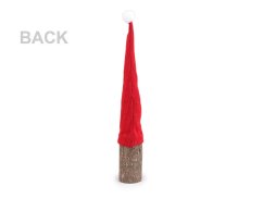 Vánoční skřítek ze dřeva, s dlouhou čepicí