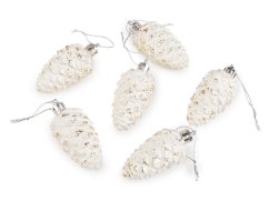 Vánoční šišky k zavěšení 6 cm