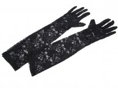 Dlouhé společenské rukavice krajkové