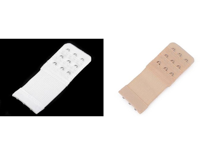 Prodloužení obvodu podprsenky šíře 40 mm trojřadé 3x3
