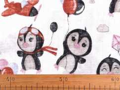 Bavlněná plenkovina / mušelín tučňák
