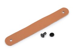 Kožené poutko / úchytka / madlo se šroubovacím nýtem 2x7 cm