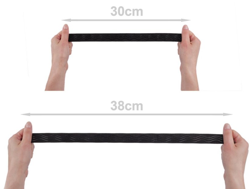 Pruženka šíře 25 mm se silikonem