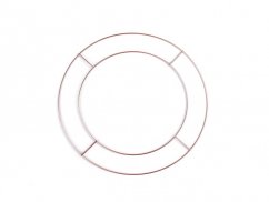 Dvojitý kovový kruh na lapač snů / k dekorování Ø25,5 cm