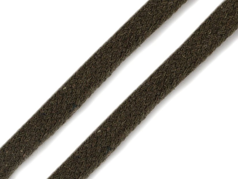 Šňůra plochá / dutinka šíře 10 mm