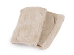 Dámské rukavice bezprsté s kožešinou