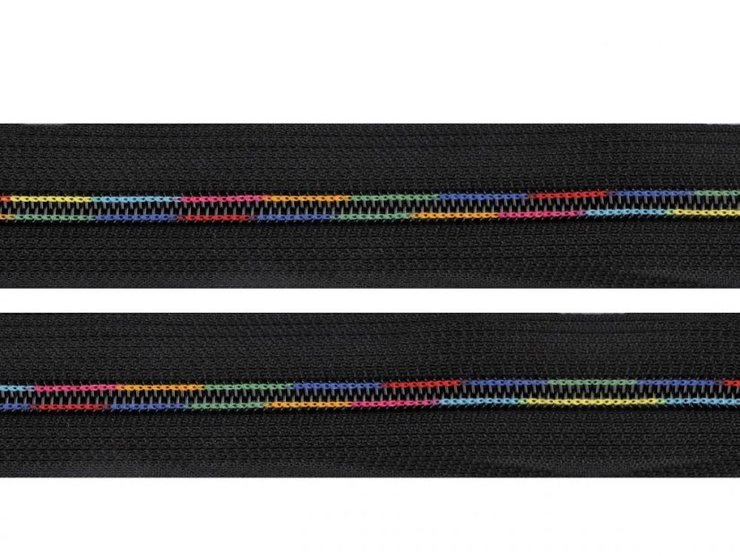 Duhový zip spirálový šíře 6 mm
