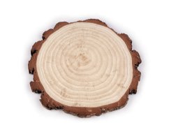 Přírodní dřevěné kolečko / podložka k domalování a dotvoření Ø21 cm