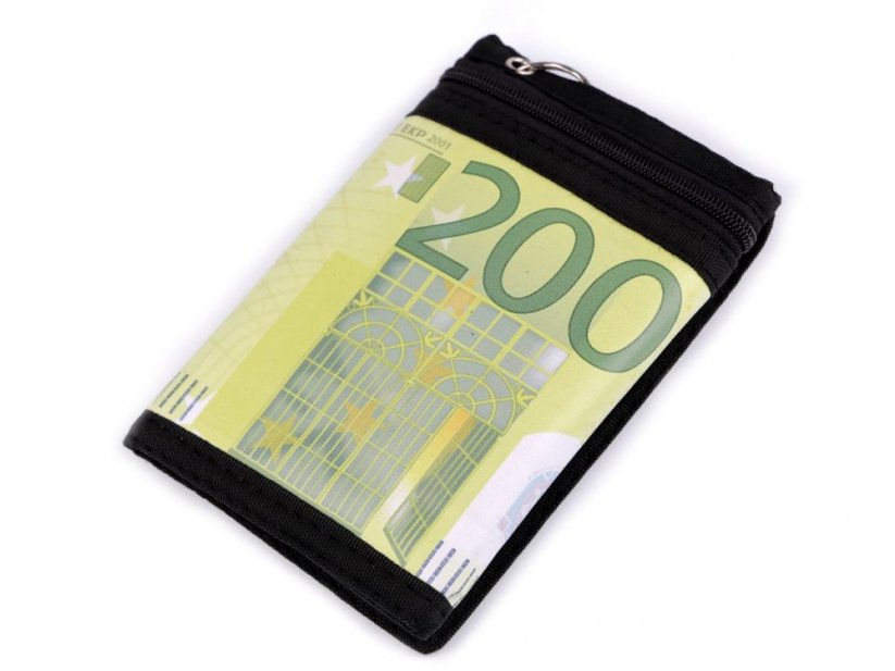 Textilní peněženka s řetízkem