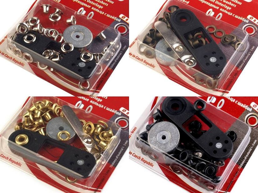 Průchodky s podložkou vnitřní Ø4 mm / vnější Ø8 mm