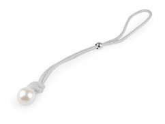 Dekorační úvaz / šňůra na závěsy s perlou