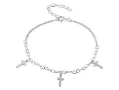 Náramek z nerezové oceli křížek