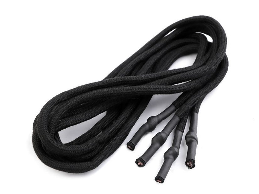 Oděvní šňůra s koncovkami do kapucí, délka 130-140 cm