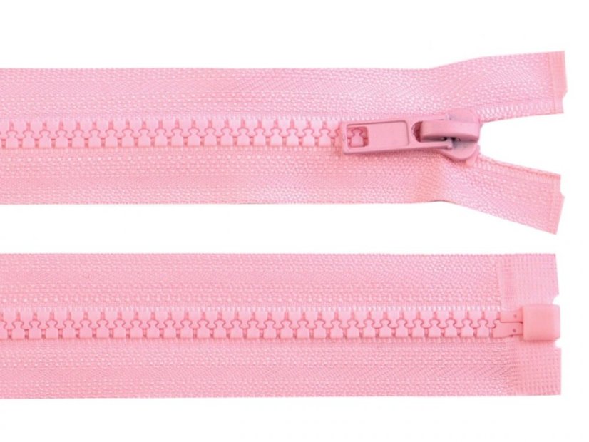 Kostěný zip šíře 5 mm délka 80 cm bundový