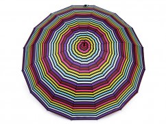 Velký rodinný deštník s puntíky