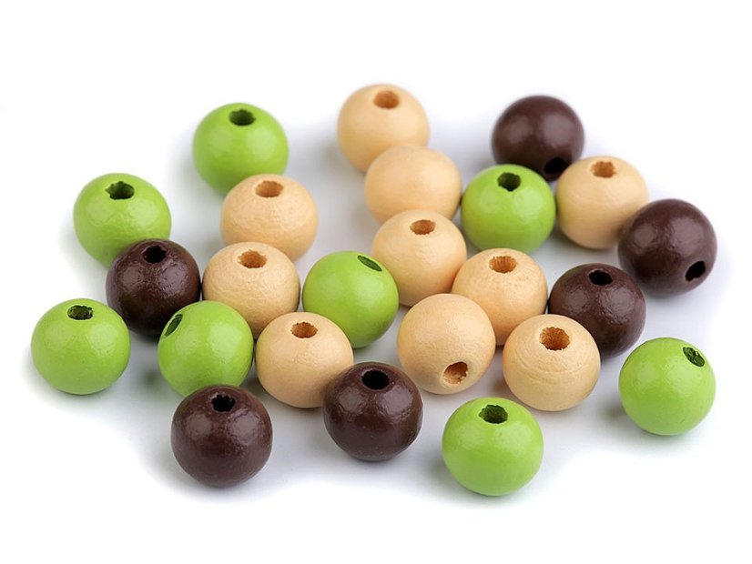Dřevěné korálky Ø10 mm