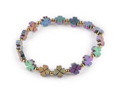 Náramek pružný hematitový