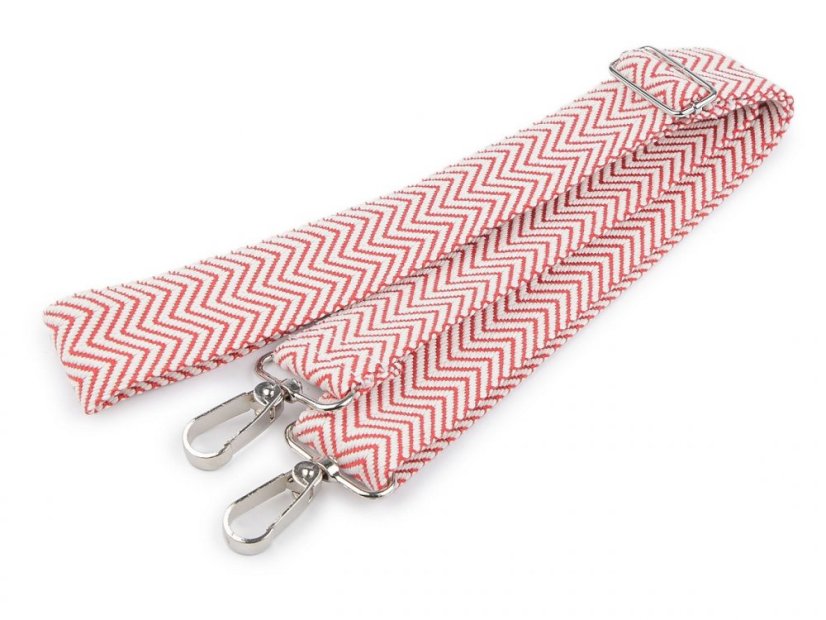 Textilní ucho / popruh na tašku s karabinami délka 79-142 cm