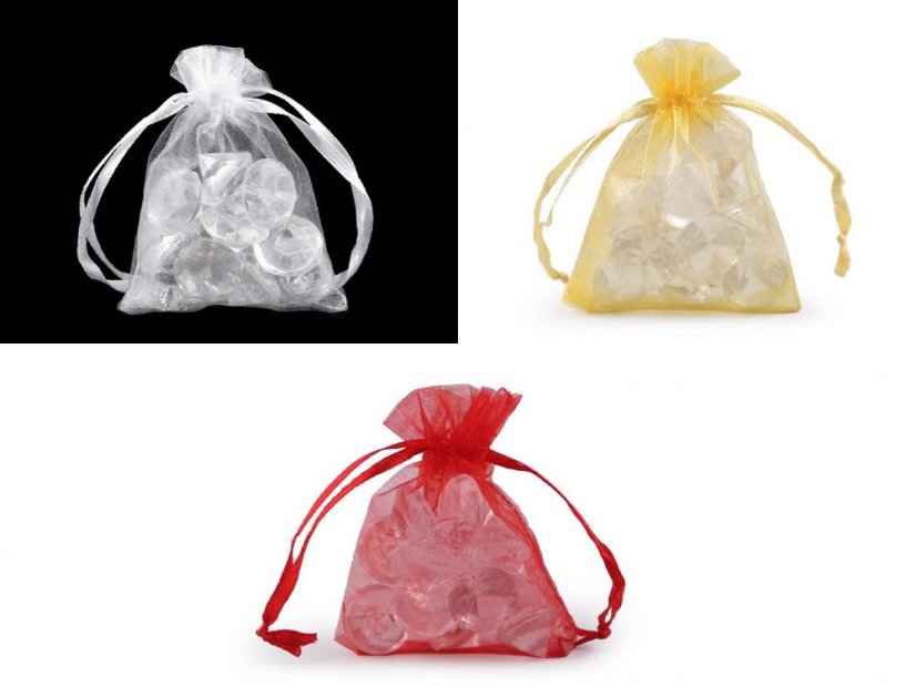 Dárkový pytlík 7x8,5 cm organza