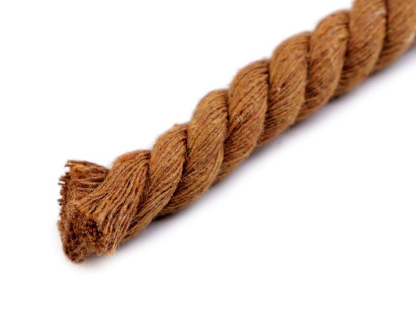 Bavlněná šňůra kroucená Ø10-13 mm