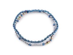 Pružné náramky z hematitu sada 2 ks