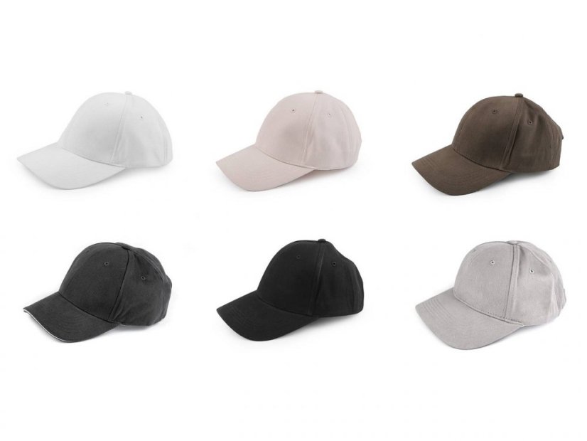 Bavlněná kšiltovka unisex vhodná k dozdobení