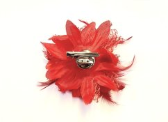 Brož / ozdoba chryzantéma Ø11 cm