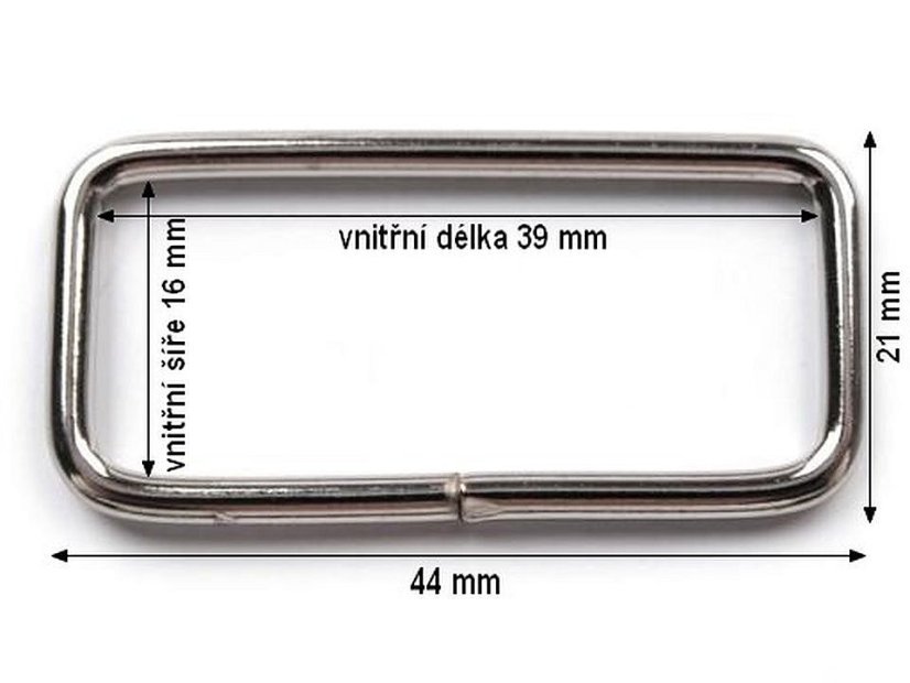 Průvlek / vsuvka šíře 39 mm