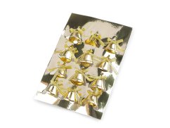 Zvoneček s lurexovou mašličkou a drátkem Ø25 mm