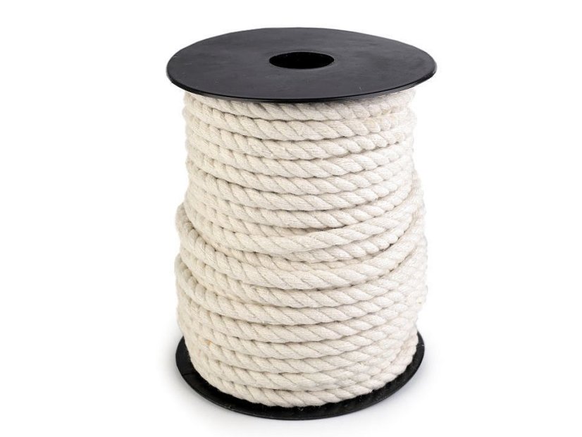 Bavlněná šňůra kroucená Ø5 a 6 mm