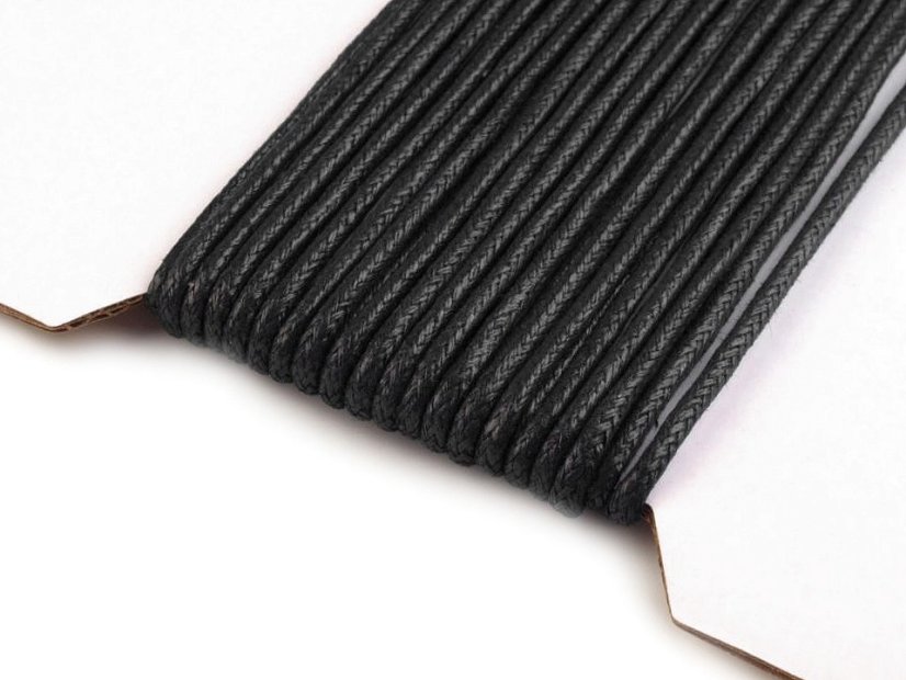 Šňůra bavlněná Ø2 mm voskovaná