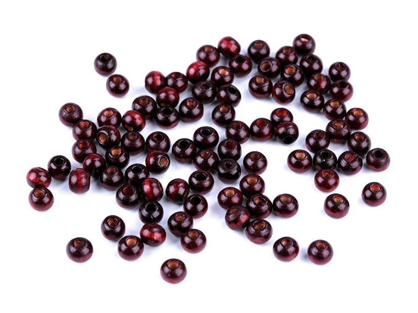 Dřevěné korálky Ø6 mm