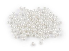 Skleněné voskové perly vroubkované Ø4 mm