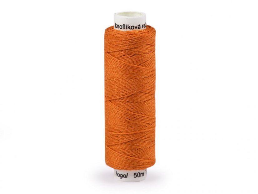 Nitě lněné knoflíkové 50 m