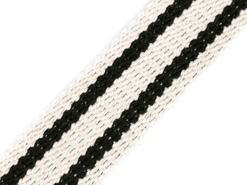 Bavlněný oboustranný popruh šíře 38 mm
