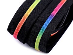 Duhový zip spirálový šíře 5 mm metráž