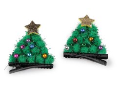 Párty sponky do vlasů vánoční stromeček