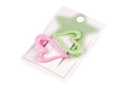 Kovové sponky do vlasů srdce, hvězdy, brýle