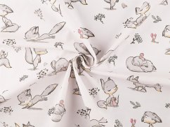 Bavlněná látka / plátno liška