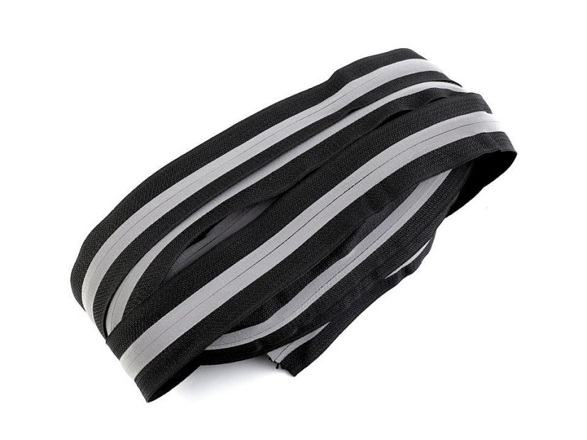 Zip spirálový krytý šíře 5 mm metráž reflexní