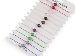 Náramek shamballa minerální korálek